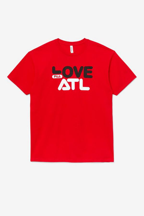 Fila Love Atl Atlanta Men's Tee - Red,NZ 107-2765